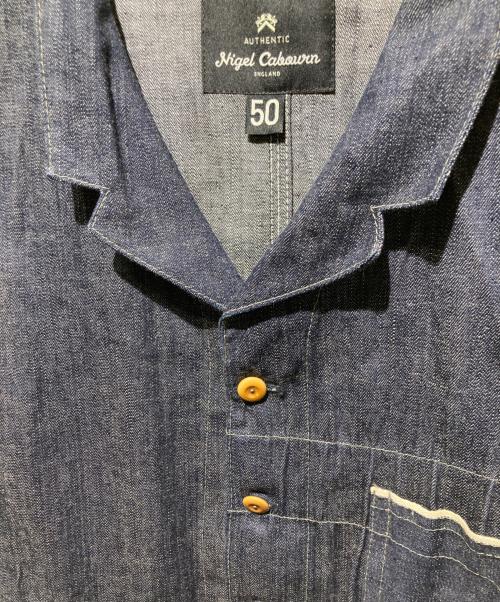 NIGEL CABOURN（ナイジェルケーボン）NIGEL CABOURN (ナイジェルケーボン) NOTCH LAPEL VEST インディゴ サイズ:50の古着・服飾アイテム