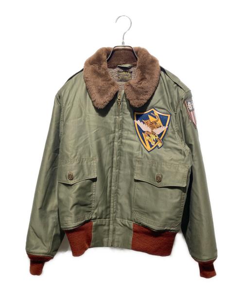 Buzz Rickson’s（バズリクソンズ）Buzz Rickson’s (バズリクソンズ) B-10カスタム フライングタイガース/フライトジャケット カーキ サイズ:38の古着・服飾アイテム