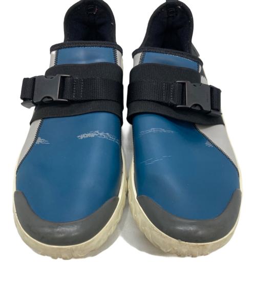 PRADA（プラダ）PRADA (プラダ) Rubber Slip-ons/バックルスニーカー ブラック×グレー×ブルー サイズ:6の古着・服飾アイテム