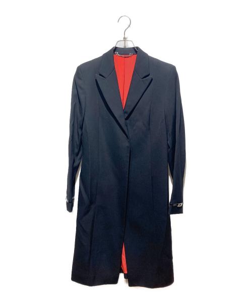 GUCCI（グッチ）GUCCI (グッチ) 裏地シルク ウールチェスターコート ネイビー サイズ:42の古着・服飾アイテム