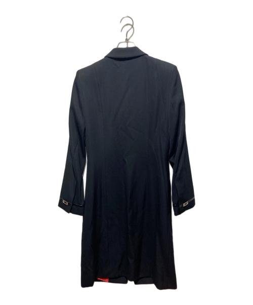 GUCCI（グッチ）GUCCI (グッチ) 裏地シルク ウールチェスターコート ネイビー サイズ:42の古着・服飾アイテム