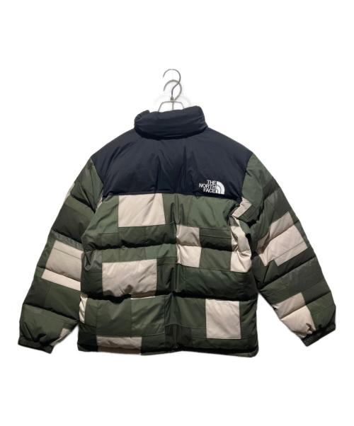 THE NORTH FACE（ザ ノース フェイス）THE NORTH FACE COMME des GARCONS JUNYA WATANABE MAN (コムデギャルソンジュンヤワタナベマン) Patchwork Nuptse Jacket グリーン×ブラック サイズ:Ｍ 未使用品の古着・服飾アイテム