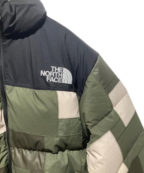THE NORTH FACE（ザ ノース フェイス）THE NORTH FACE COMME des GARCONS JUNYA WATANABE MAN (コムデギャルソンジュンヤワタナベマン) Patchwork Nuptse Jacket グリーン×ブラック サイズ:Ｍ 未使用品の古着・服飾アイテム