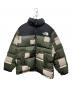 THE NORTH FACE（ザ ノース フェイス）の古着「Patchwork Nuptse Jacket」｜グリーン×ブラック