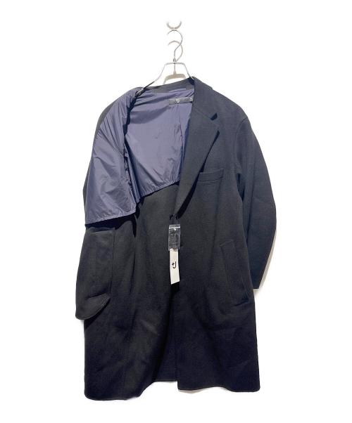 UNIQLO+J（ユニクロ プラスジェイ）UNIQLO+J (ユニクロ プラスジェイ) カシミヤブレンドオーバーサイズチェスターコート ブラック サイズ:Ｍ 未使用品の古着・服飾アイテム