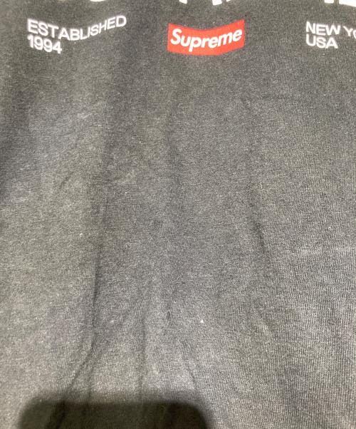 SUPREME（シュプリーム）Supreme (シュプリーム) Est.1994 Tee ブラック サイズ:Ｓの古着・服飾アイテム