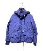 WHITE MOUNTAINEERINGホワイトマウンテ二アニング）の古着「Pertex Chambray Middle Down Jacket/ダウンジャケット」｜パープル