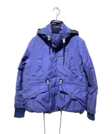 WHITE MOUNTAINEERING（ホワイトマウンテ二アニング）の古着「Pertex Chambray Middle Down Jacket/ダウンジャケット」｜パープル