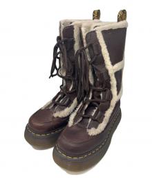 Dr.Martens（ドクターマーチン）の古着「BUZZ LACE ウォームライン ハイ レッグ ブーツ」｜ブラウン