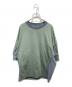 N.HOOLYWOOD（エヌ ハリウッド）の古着「CREW NECK HALF SLEEVE T-SHIRT」｜グリーン