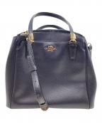 COACHコーチ）の古着「ミネッタ ハンドバッグ」｜ネイビー