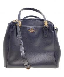 COACH（コーチ）の古着「ミネッタ ハンドバッグ」｜ネイビー