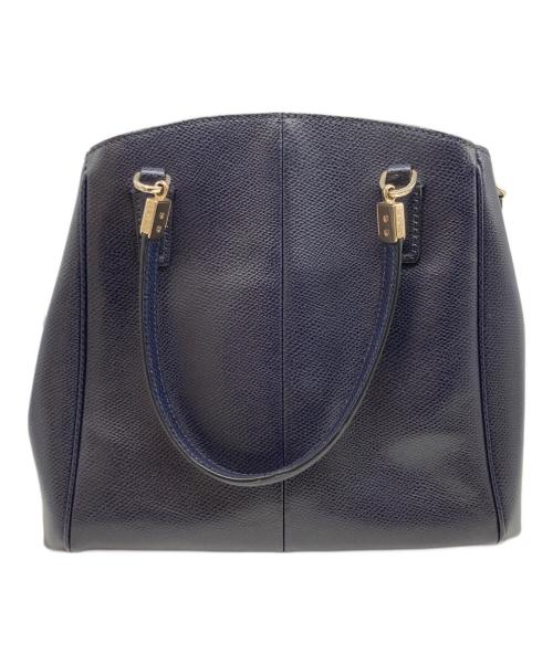 COACH（コーチ）COACH (コーチ) ミネッタ ハンドバッグ ネイビーの古着・服飾アイテム