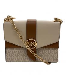 MICHAEL KORS（マイケルコース）の古着「ショルダーバッグ」｜ブラウン×アイボリー