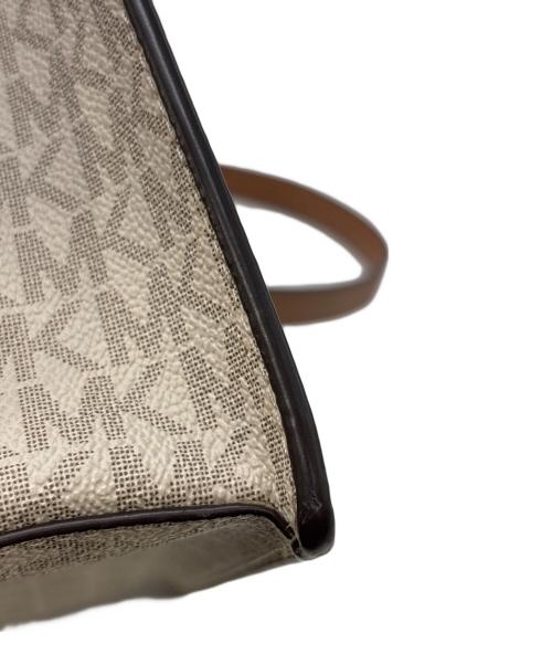 MICHAEL KORS（マイケルコース）MICHAEL KORS (マイケルコース) ショルダーバッグ ブラウン×アイボリーの古着・服飾アイテム