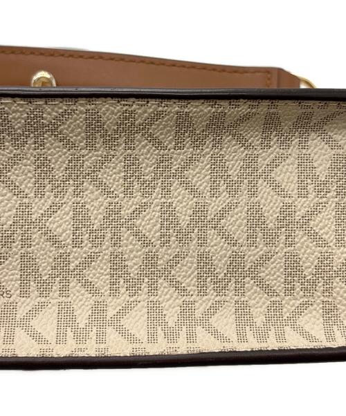 MICHAEL KORS（マイケルコース）MICHAEL KORS (マイケルコース) ショルダーバッグ ブラウン×アイボリーの古着・服飾アイテム