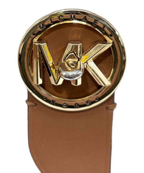 MICHAEL KORS（マイケルコース）MICHAEL KORS (マイケルコース) ショルダーバッグ ブラウン×アイボリーの古着・服飾アイテム