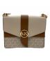 MICHAEL KORS (マイケルコース) ショルダーバッグ ブラウン×アイボリー：8000円