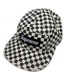 SUPREME（シュプリーム）の古着「Washed Chino Twill Camp Cap "Checkerboard"」｜ホワイト×ブラック