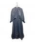 HYKE（ハイク）の古着「LINEN BALLOON SLEEVE DRESS」｜ブラック