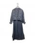 HYKE (ハイク) LINEN BALLOON SLEEVE DRESS ブラック サイズ:1：18000円