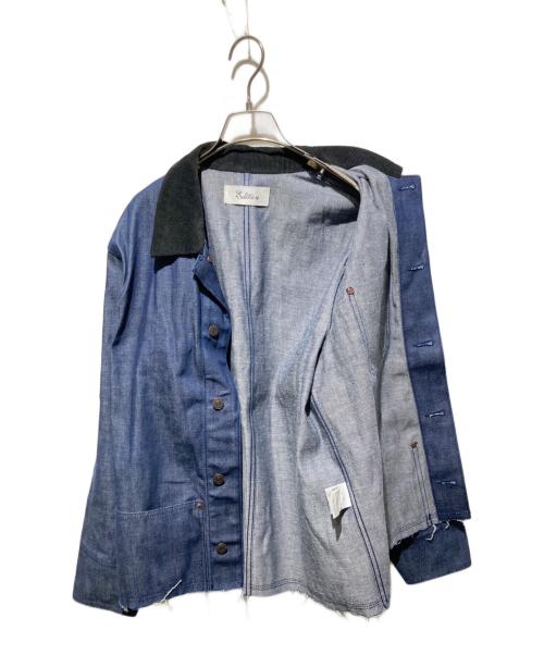 edition（エディション）Edition (エディション) カットオフ デニムカバーオール インディゴ サイズ:34の古着・服飾アイテム