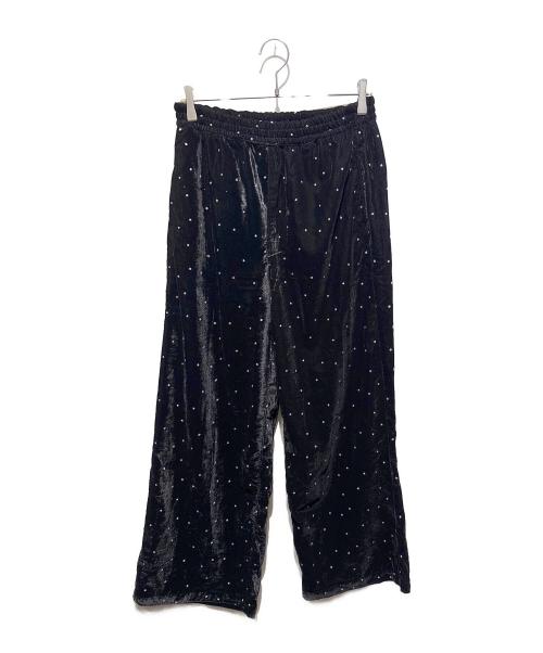 Couture d'adam（クチュールドアダム）Couture d'adam (クチュールドアダム) Stardust Glitter パンツ ブラック サイズ:36 未使用品の古着・服飾アイテム