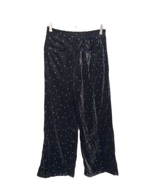 Couture d'adam（クチュールドアダム）Couture d'adam (クチュールドアダム) Stardust Glitter パンツ ブラック サイズ:36 未使用品の古着・服飾アイテム
