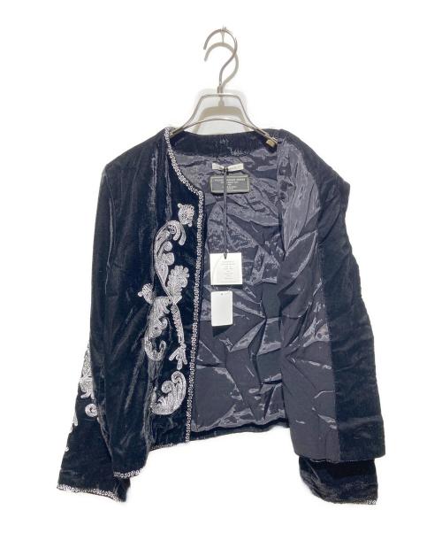 Couture d'adam（クチュールドアダム）COUTURE D'ADAM (クチュールドアダム) Velvet Embroidery JK ブラック サイズ:38 未使用品の古着・服飾アイテム