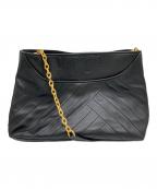 TORY BURCHトリーバーチ）の古着「Alexa Flat Leather Tote」｜ブラック