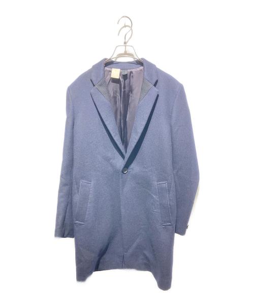 N.HOOLYWOOD（エヌ ハリウッド）N.HOOLYWOOD (エヌ ハリウッド) チェスターコート ネイビー サイズ:36の古着・服飾アイテム