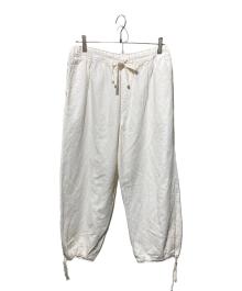 nest Robe（ネストローブ）の古着「コットンリネン石目 ドロストバルーンパンツ」｜ホワイト