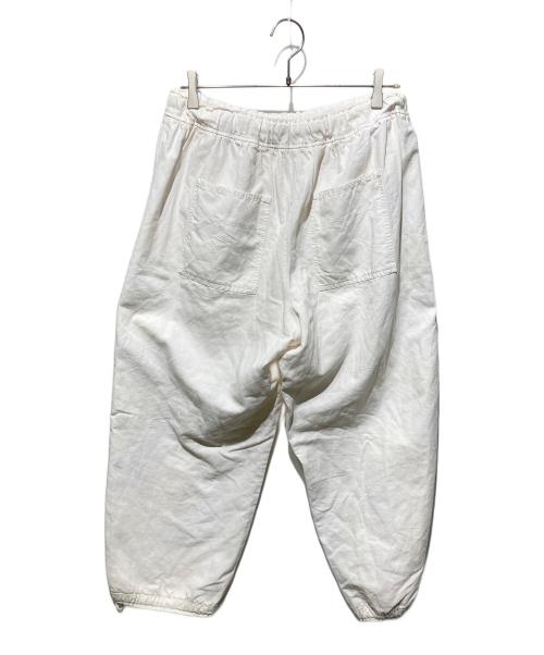 nest Robe（ネストローブ）nest Robe (ネストローブ) コットンリネン石目 ドロストバルーンパンツ ホワイト サイズ:FREEの古着・服飾アイテム