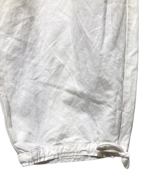 nest Robe（ネストローブ）nest Robe (ネストローブ) コットンリネン石目 ドロストバルーンパンツ ホワイト サイズ:FREEの古着・服飾アイテム