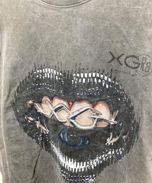 xg（エックスジー）xg (エックスジー) GR8 (グレイト) KOUSKE KAWAMURA プリントTシャツ ブラック サイズ:Ｌの古着・服飾アイテム