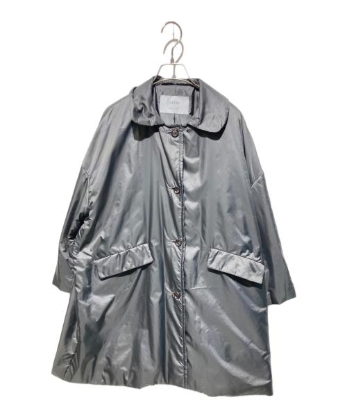 utilite（ユティリテ）utilite (ユティリテ) ポリエステルタフタ フラットカラーコート グレー サイズ:不明の古着・服飾アイテム