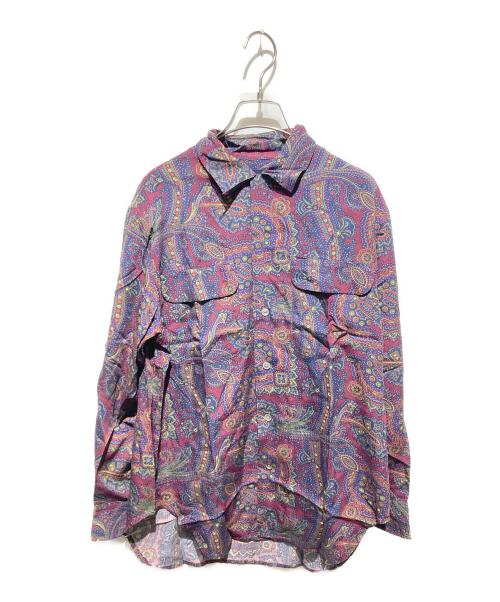 RALPH LAUREN（ラルフローレン）RALPH LAUREN (ラルフローレン) ペイズリー柄シャツ パープル サイズ:7の古着・服飾アイテム