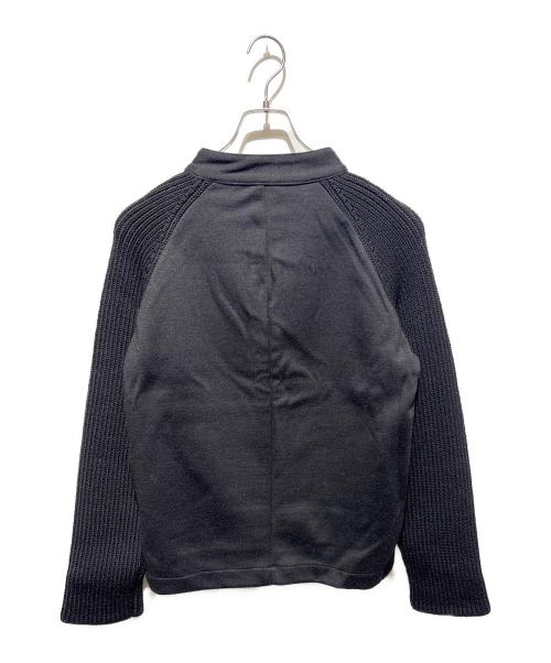 EMPORIO ARMANI（エンポリオ アルマーニ）EMPORIO ARMANI (エンポリオ アルマーニ) ニットジャケット ブラック サイズ:50の古着・服飾アイテム