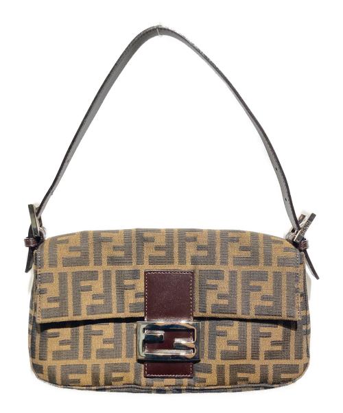 FENDI（フェンディ）FENDI (フェンディ) ワンショルダーバッグ ブラウン×ブラックの古着・服飾アイテム