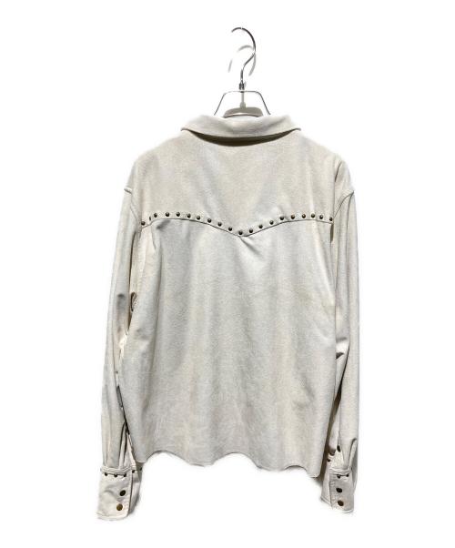 BADWAY（バッドウェイ）BADWAY (バッドウェイ) Suede Western studs shirt ベージュ サイズ:Ｍの古着・服飾アイテム