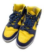 NIKEナイキ）の古着「Dunk High Retro SE/ハイカットスニーカー」｜ネイビーイエロー