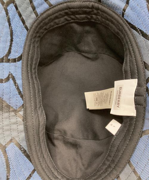 BURBERRY LONDON（バーバリーロンドン）BURBERRY LONDON (バーバリーロンドン) TBロゴ総柄ジャカード バケットハット ネイビー×ブラックの古着・服飾アイテム