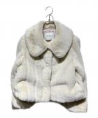 HER LIP TOハーリップトゥ）の古着「Winter Love Faux Fur Coat」｜アイボリー