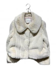 HER LIP TO（ハーリップトゥ）の古着「Winter Love Faux Fur Coat」｜アイボリー