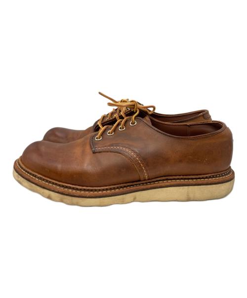 RED WING（レッドウィング）RED WING (レッドウィング) Work Oxford Round-toe ブラウン サイズ:27cmの古着・服飾アイテム