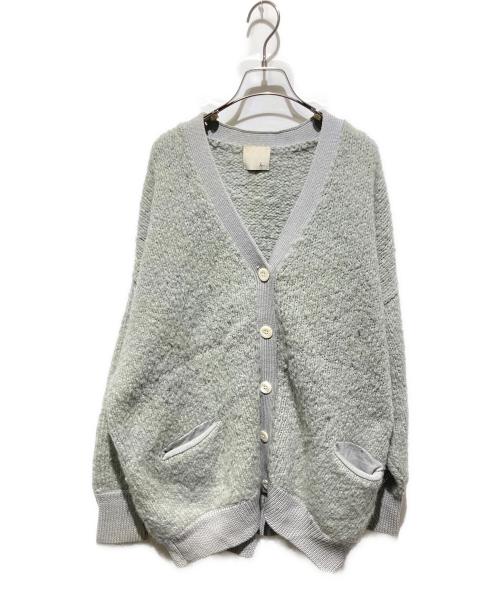 loin.（ロワン）loin. (ロワン) アルパカ混ニットカーディガン グレー サイズ:38の古着・服飾アイテム