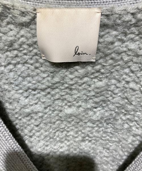 loin.（ロワン）loin. (ロワン) アルパカ混ニットカーディガン グレー サイズ:38の古着・服飾アイテム