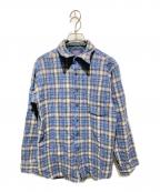 PENDLETONペンドルトン）の古着「70's ウールチェックシャツ」｜ブルー×ブラウン