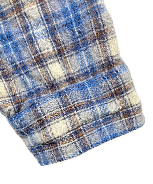 PENDLETON（ペンドルトン）PENDLETON (ペンドルトン) 70's ウールチェックシャツ ブルー×ブラウン サイズ:Ｍの古着・服飾アイテム