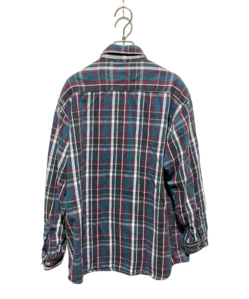 FIVE BROTHER（ファイブブラザー）FIVE BROTHER (ファイブブラザー) チェックネルシャツ グリーン×レッド サイズ:Ｌの古着・服飾アイテム